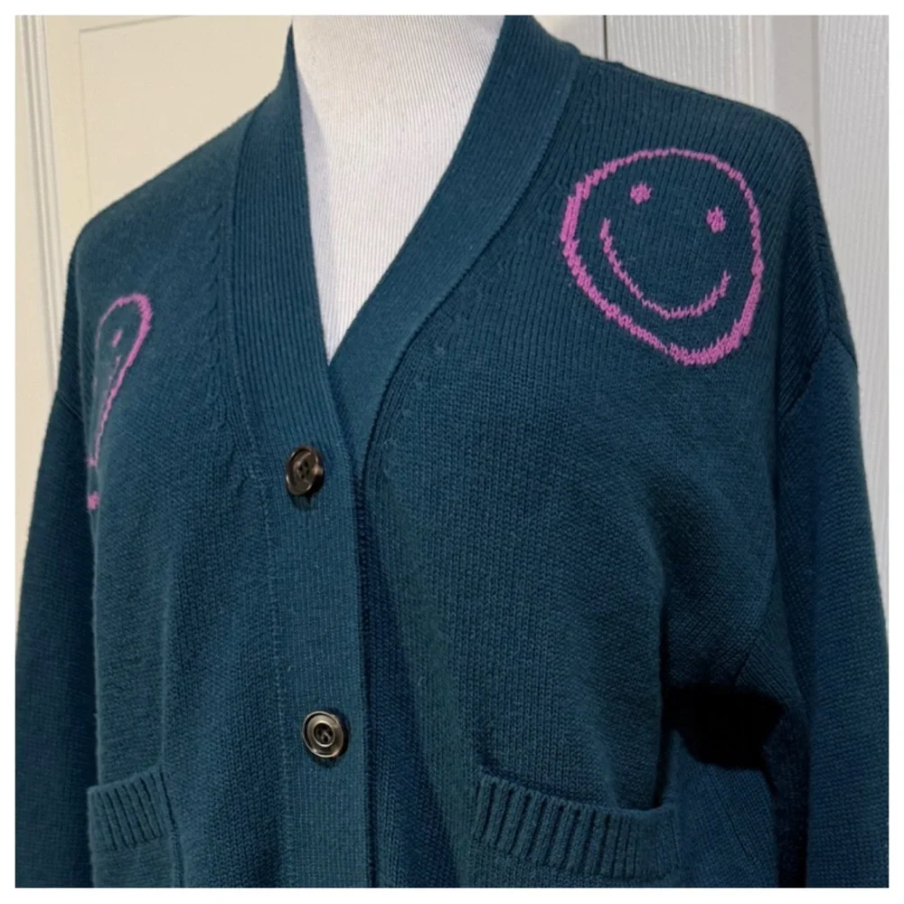 RAILS REESE CARDIGAN - FOREST SMILIES